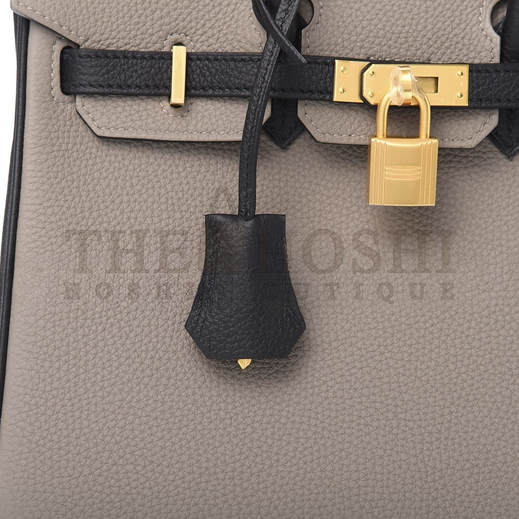 H**me5 BIRKIN 30 TOGO LEATHER TURTLEDOVE GRAY GOLD BUCKLE BAG 645269 (30*23*15cm) Master Quality